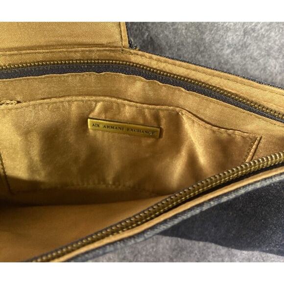 Armani Exchange Purse Womens Blue Denim A/X Clutch / Wallet - Picture 6 of 12